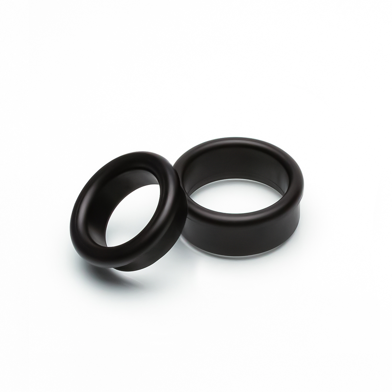 Sizing adapters to be used at the base of the cylinder for a better, more comfortable fit, made by Augusta Medical Systems