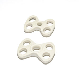 Both sizes of the SureEase Comfort Tension System; a system made of soft, pliable material and loops for easier application and removal.