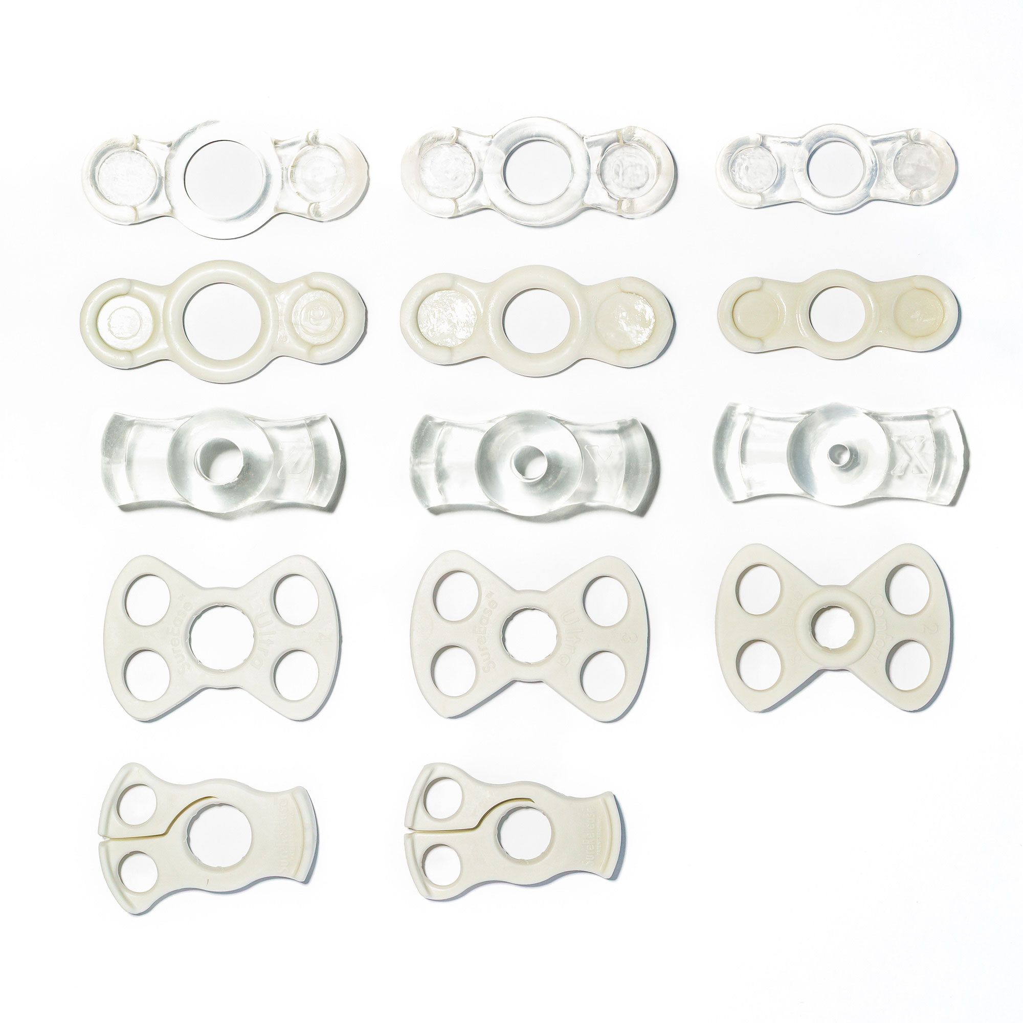 A selection of all tension systems available with Augusta Medical Systems to find your perfect fit and ultimate comfort, including Surefit, Ultra, Select, SureEase Ultra and Comfort, and SureRelease.