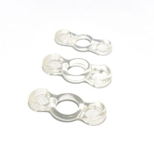 Three sizes of the Ultra Tension System; a system providing a high level of tension and discrete translucent material.